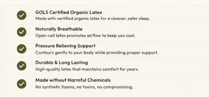 Organic Latex Mattress Three Happy Coconuts