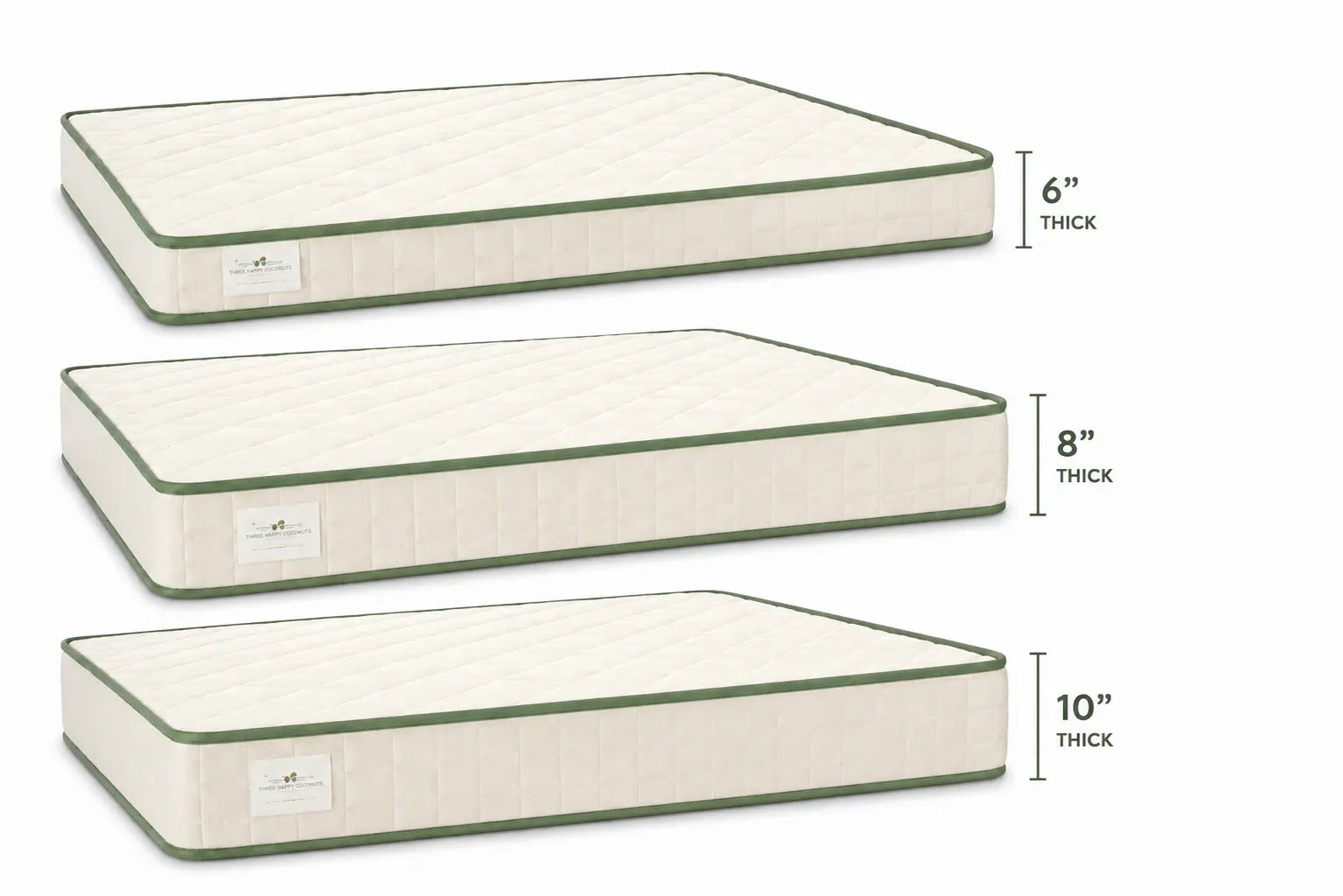 Organic Latex Mattress Three Happy Coconuts